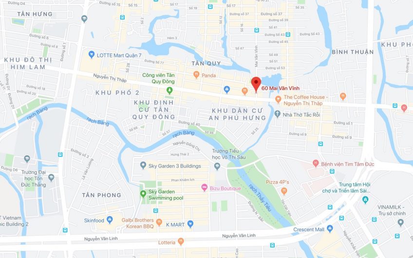 Nhà phố Mai Văn Vĩnh, Q.7 – Sau căn mặt tiền