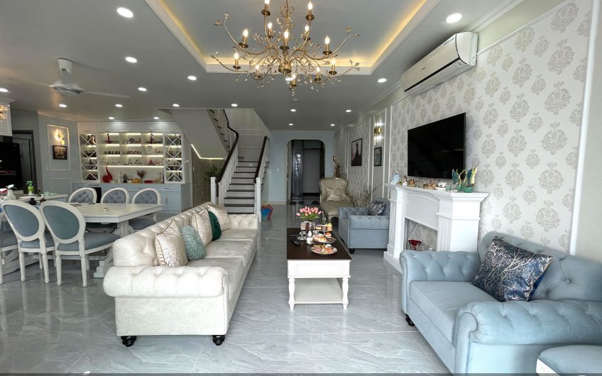 Him Lam Riverside | Penthouse – 219m² (4PN + 3WC) | View biệt thự Him Lam