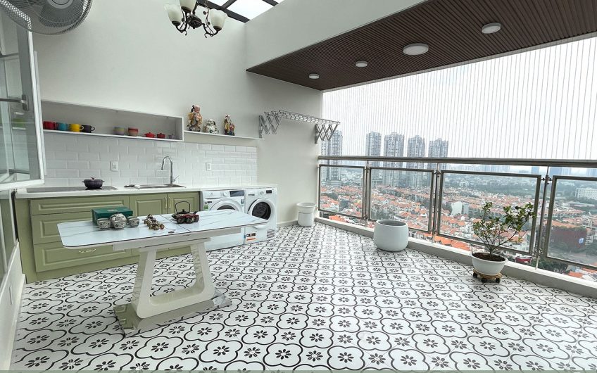 Him Lam Riverside | Penthouse – 219m² (4PN + 3WC) | View biệt thự Him Lam